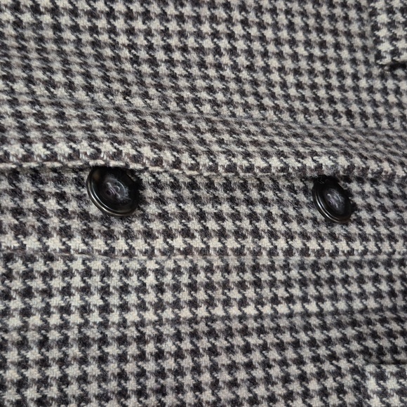 Eddie Bauer Women's Houndstooth Blazer 100% Wool. Black and Brown Size 6. - Picture 4 of 13